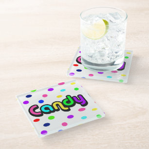 Dessous-de-verre En Verre Dessous de verre en verre-bonbon