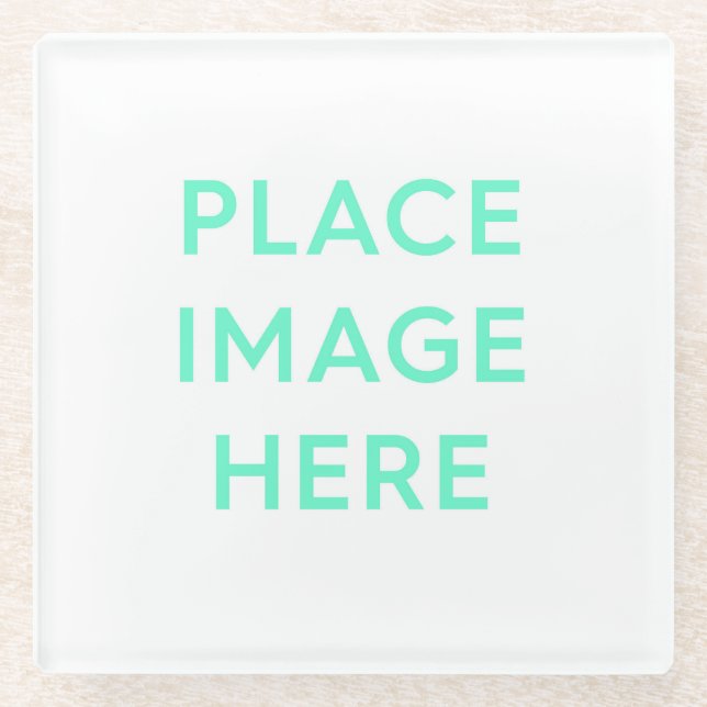 Dessous-de-verre En Verre Dessous de verre en verre carré (Devant)