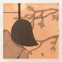 Dessous de verre en verre classique d'automne pour
