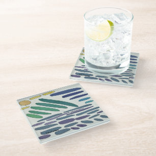 Dessous-de-verre En Verre Dessous de verre en verre colorés