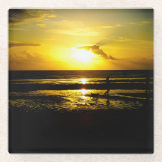 Dessous-de-verre En Verre Dessous de verre en verre couché