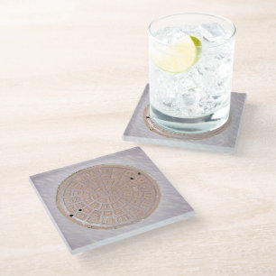 Dessous-de-verre En Verre Dessous de verre en verre - Couvre-trou