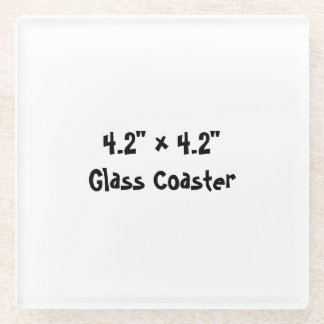 Dessous-de-verre En Verre Dessous de verre en verre de 10,7 cm x 10,7 cm