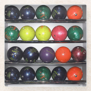 Dessous-de-verre En Verre Dessous de verre en verre de Bowling