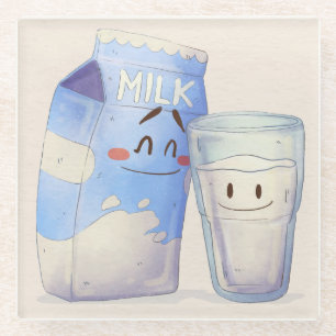 Dessous-de-verre En Verre Dessous de verre en verre de cuisine Kawaii