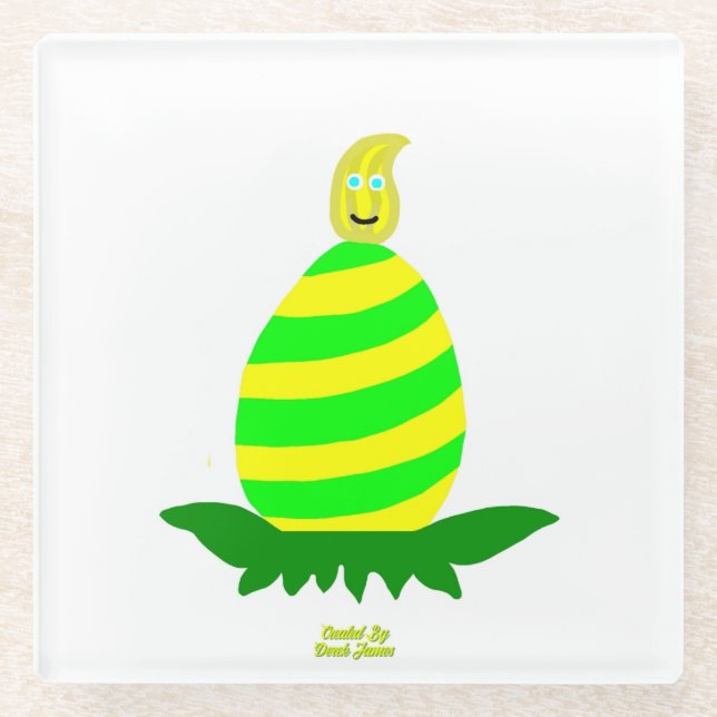 Dessous-de-verre En Verre Dessous de verre en verre de Pâques (Devant)