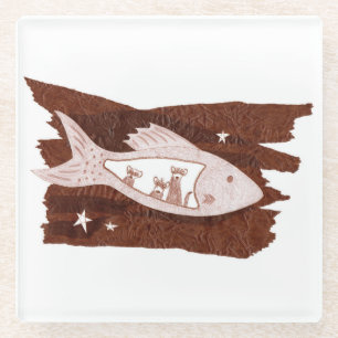 Dessous-de-verre En Verre Dessous de verre en verre des furets spatiaux