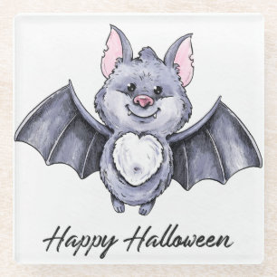 Dessous-de-verre En Verre Dessous de verre en verre d'Halloween