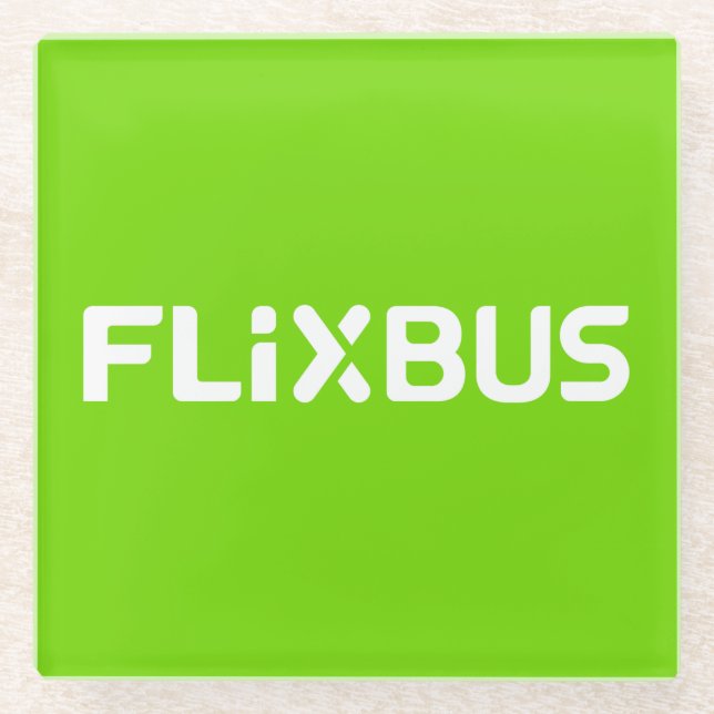 Dessous-de-verre En Verre Dessous de verre en verre Flixbus (Devant)