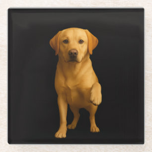 Dessous-de-verre En Verre Dessous de verre en verre Luxe Noir 4, Labrador te