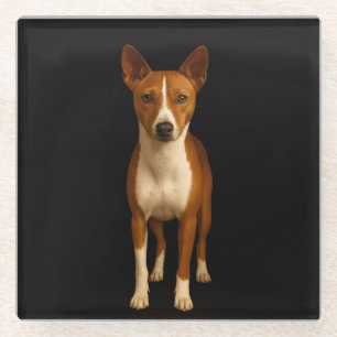 Dessous-de-verre En Verre Dessous de verre en verre Luxe noir, Chien Basenji