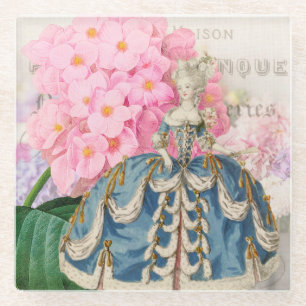 Dessous-de-verre En Verre Dessous de verre en verre Marie Antoinette