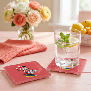 Dessous-de-verre En Verre Dessous de verre en verre Minnie