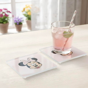 Dessous-de-verre En Verre Dessous de verre en verre Minnie