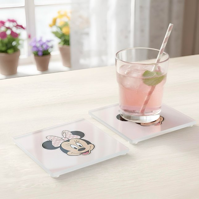 Dessous-de-verre En Verre Dessous de verre en verre Minnie (Créateur téléchargé)