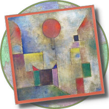 DESSOUS DE VERRE EN VERRE - "Red Balloon" de l'art