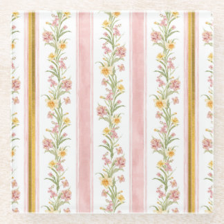 Dessous-de-verre En Verre Dessous de verre en verre rose