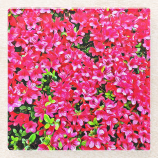 Dessous-de-verre En Verre Dessous de verre en verre rose Azaleas