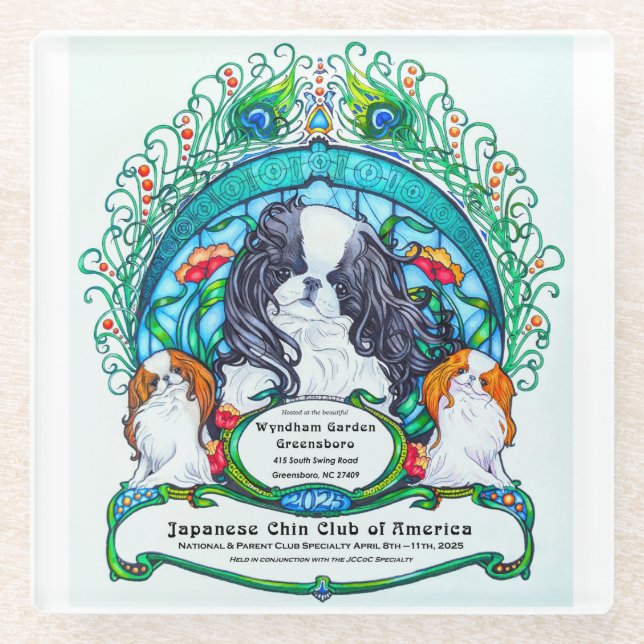 Dessous-de-verre En Verre Dessous de verre en verre - Spécialité JCCA 2025 (Devant)