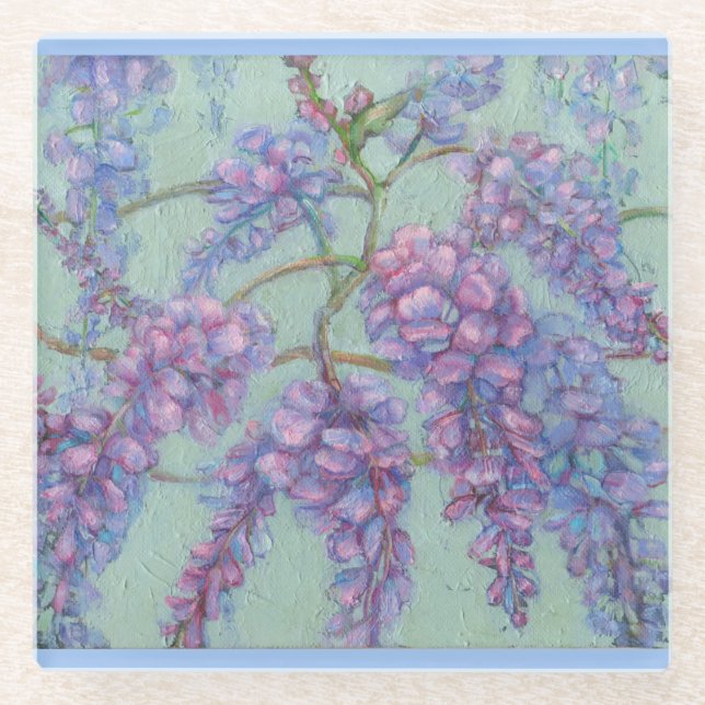 Dessous-de-verre En Verre Dessous de verre en verre Wisteria (Devant)