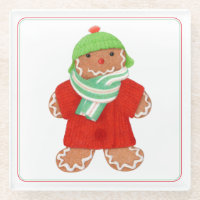 Dessous de verre en verre WOOLIE GINGERBREAD
