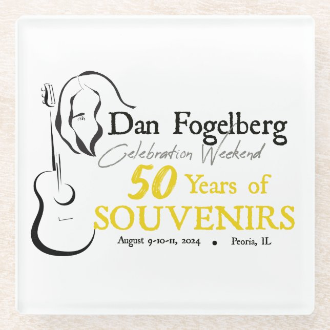 Dessous-de-verre En Verre DESSOUS DE VERRE Fête de fin de semaine 2024 (Devant)