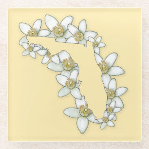 Dessous-de-verre En Verre Dessous de verre Florida State Flower