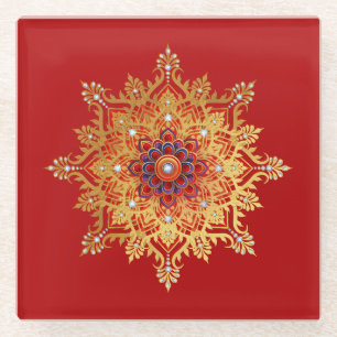 Dessous-de-verre En Verre Dessous de verre Gold Flake