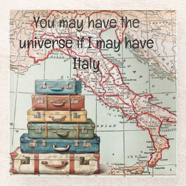 Dessous-de-verre En Verre Dessous de verre Italie (Devant)