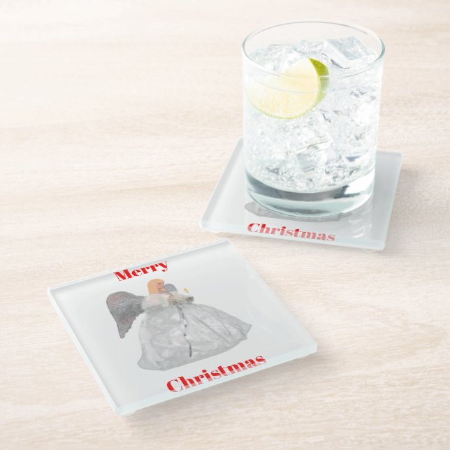 Dessous-de-verre En Verre Dessous de verre Noël Ange (Incliné)