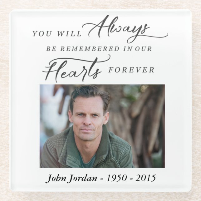 Dessous-de-verre En Verre Dessous de verre photo commémoratif (Devant)