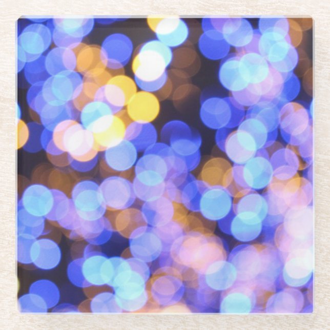 Dessous-de-verre En Verre Dessous de verre pour boisson Glamorous Blue Light (Devant)