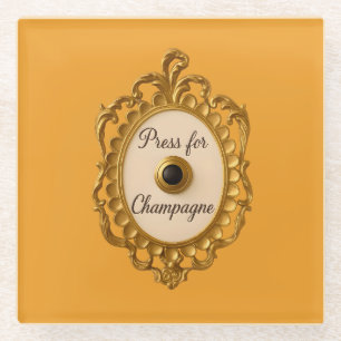 Dessous-de-verre En Verre Dessous de verre pour chariot à bar à champagne Pr