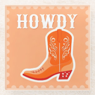 Dessous-de-verre En Verre Dessous de verre pour verre HOWDY Bar