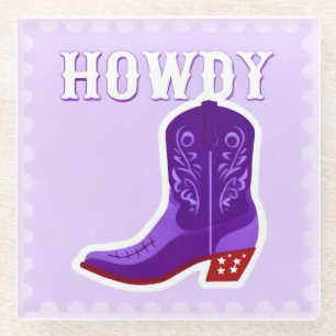Dessous-de-verre En Verre Dessous de verre pour verre HOWDY Bar