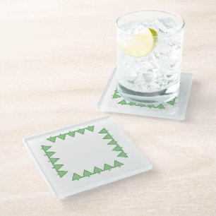 Dessous-de-verre En Verre Dessous de verre - Triangle de Noël