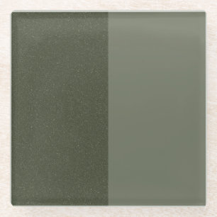 Dessous-de-verre En Verre Dessous de verre vert mousse bicolore – Personnali