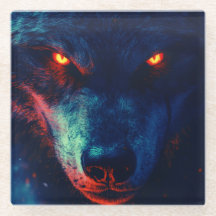 Dessous de verre Wolf unique