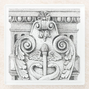 Dessous-de-verre En Verre DÉTAILS Câble de boisson en verre