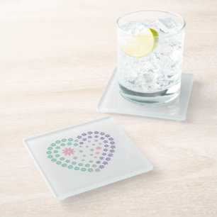 Dessous-de-verre En Verre Dévotion florale