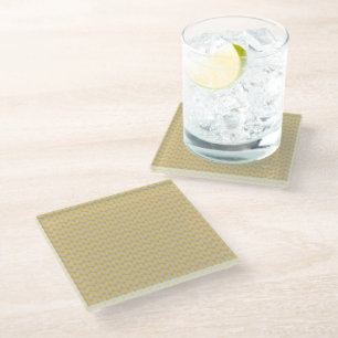 Dessous-de-verre En Verre Diamants jaunes