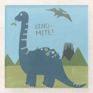 Dessous-de-verre En Verre dinosaure de Dino-acarides