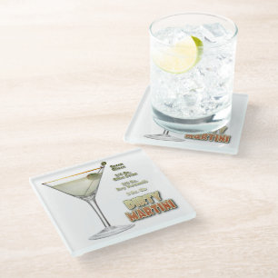 Dessous-de-verre En Verre Dirty Martini Cocktail Recette Art