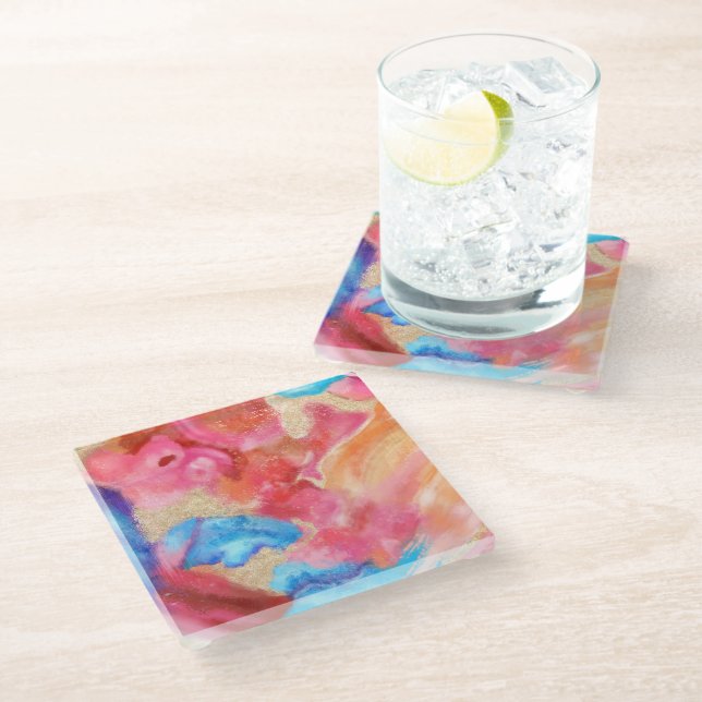 DESSOUS-DE-VERRE EN VERRE DOUX EN PIERRE (Incliné)