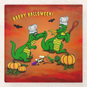Dessous-de-verre En Verre Dragons - Joyeux Halloween ! Aujourd'hui je vais c