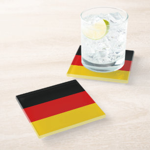 Dessous-de-verre En Verre Drapeau allemand