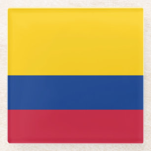 Dessous-de-verre En Verre Drapeau de Colombie
