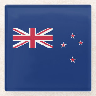 Dessous-de-verre En Verre Drapeau de la Nouvelle-Zélande