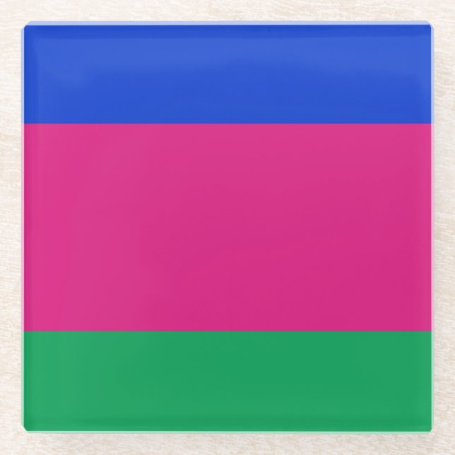 Dessous-de-verre En Verre Drapeau de la République populaire de Kouban (Devant)