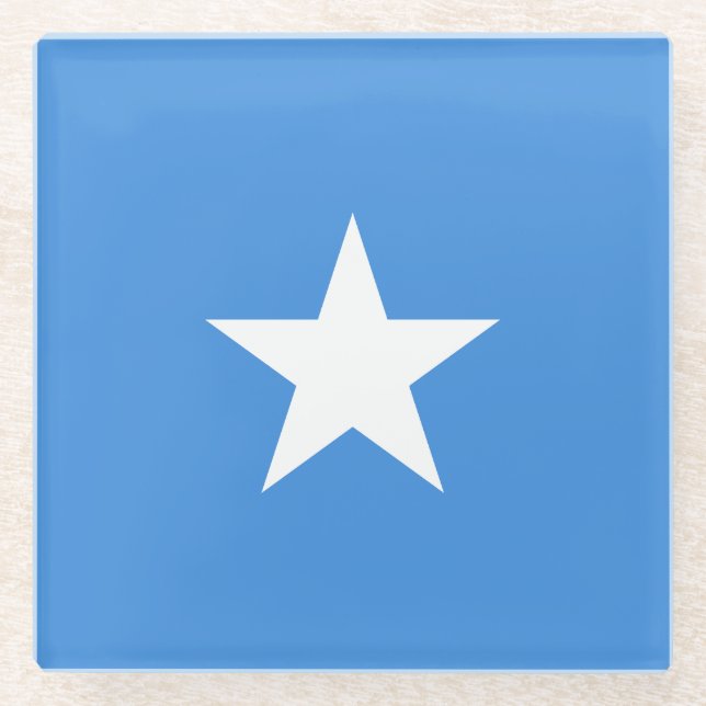 Dessous-de-verre En Verre Drapeau de la Somalie (Devant)